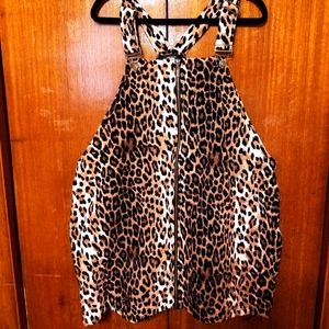 Forever 21 Cheetah Overall Dress